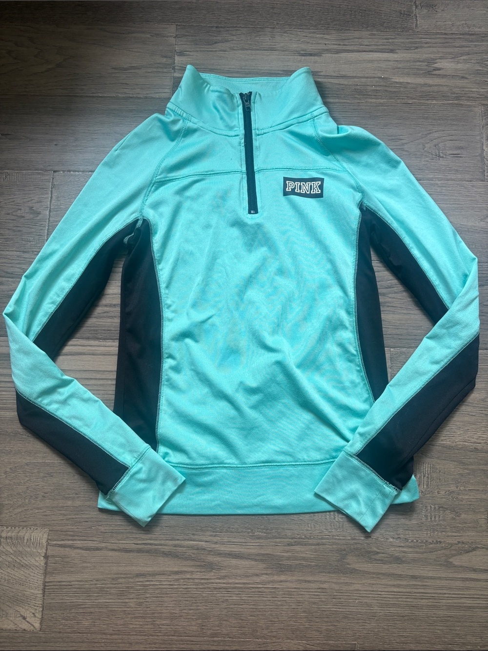 PINK | Victorias Secret Ultimate 1/4 Zip Pullover Teal Aquia Size XS